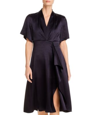 tahari faux wrap dress