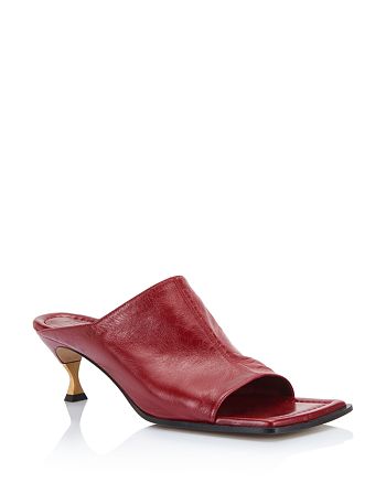 Bottega Veneta Women's Leather Mule Sandals | Bloomingdale's