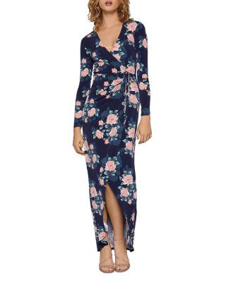 sachin and babi light blue dress BCBG Maxazria Black White Striped Chiffon Loose Fit Dress main image 1