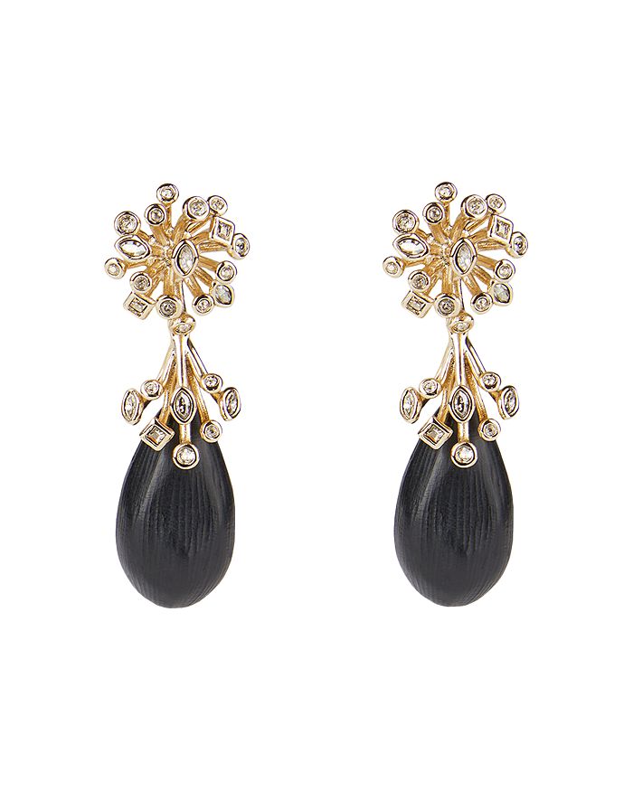 ALEXIS BITTAR ASTERIA CRYSTAL CLUSTER & LUCITE DETAIL DROP EARRINGS,AB94E033200