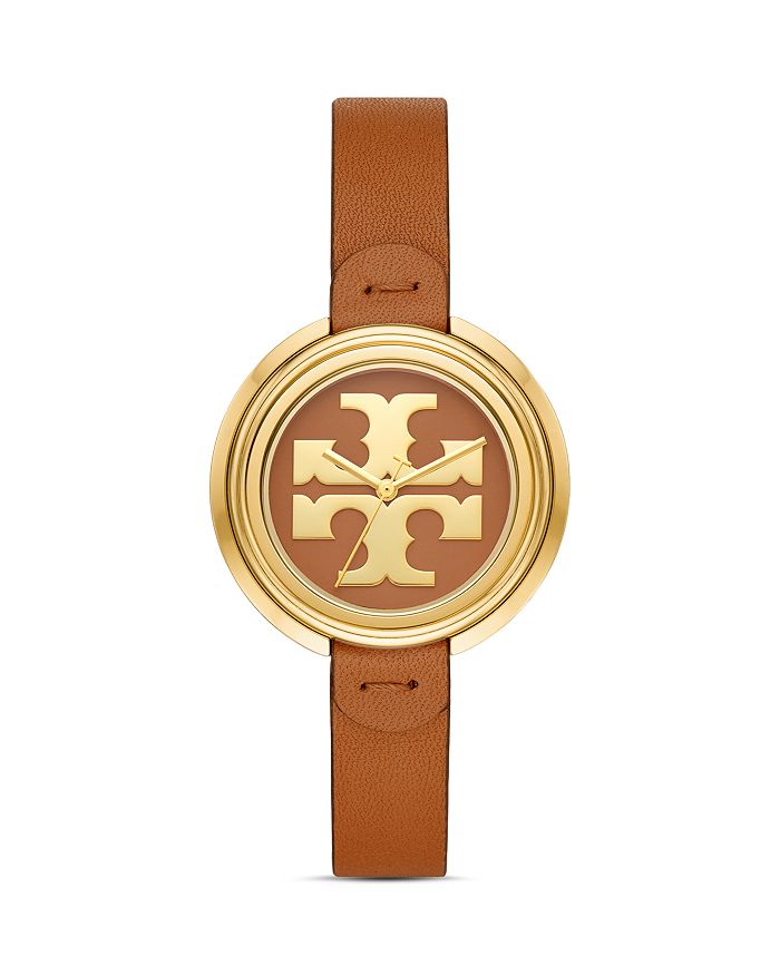 TORY BURCH THE MILLER LEATHER STRAP WATCH, 36MM,TBW6201