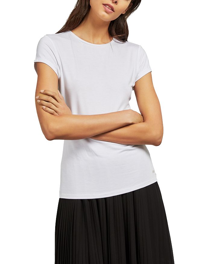 TED BAKER CALMIN FITTED TEE,160098WHITE
