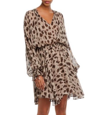 anine bing leopard dress