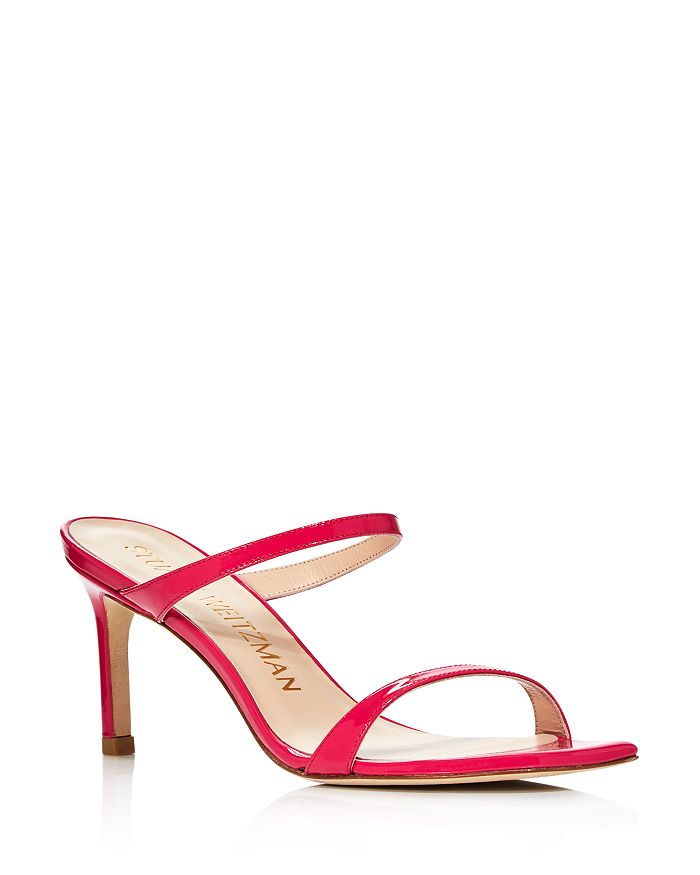 Stuart Weitzman Aleena 75mm Slip-on Sandals In Pink