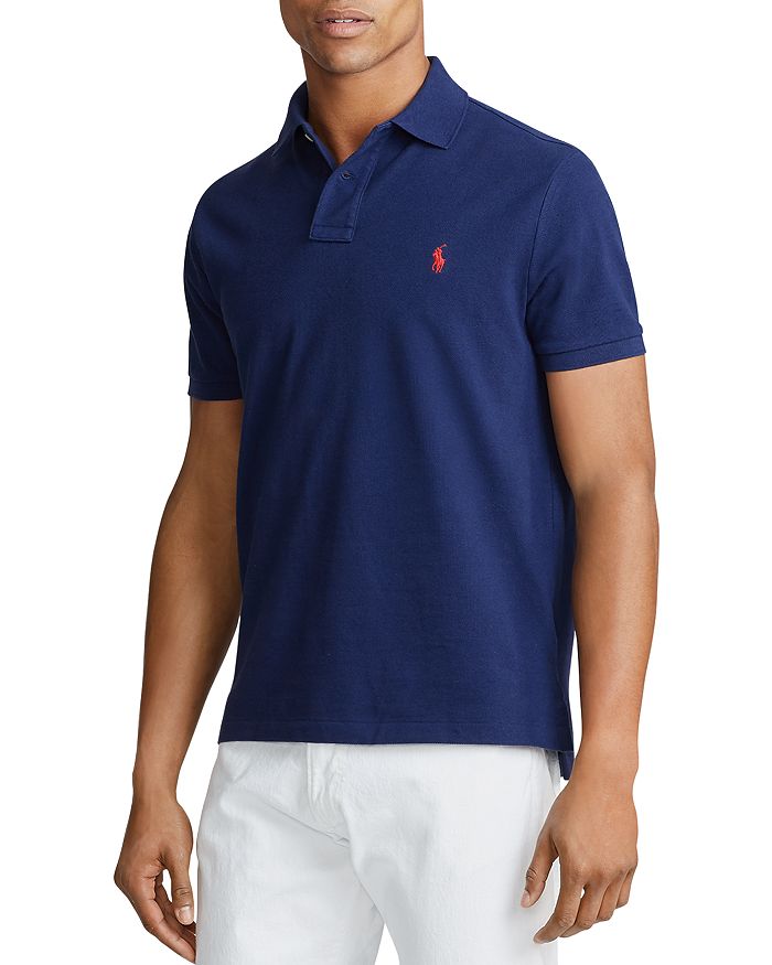 Polo Ralph Lauren Classic Fit Mesh Polo Shirt In Navy