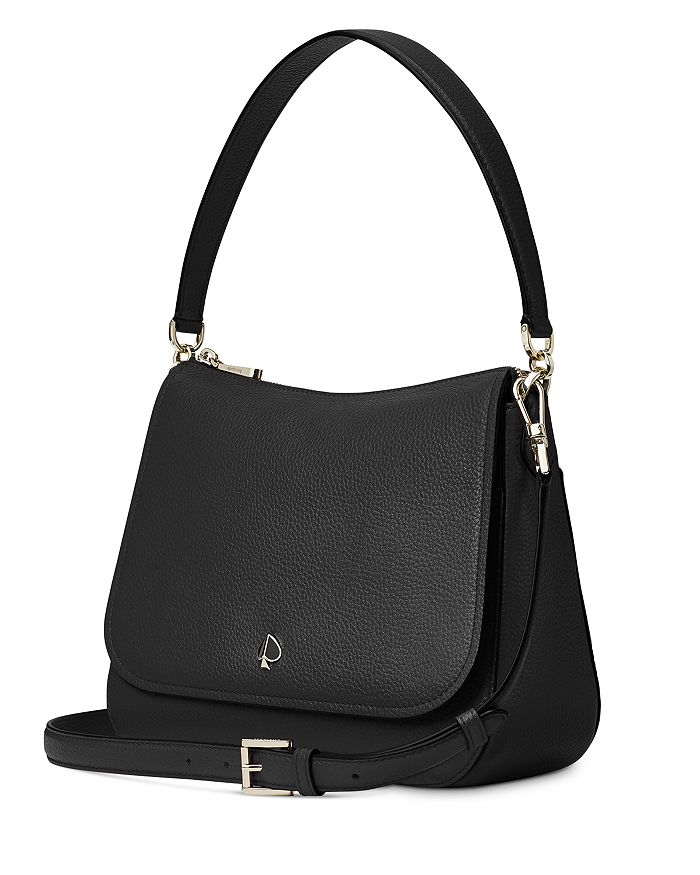 Kate Spade Polly Medium Flap Convertible Shoulder Bag In Black ModeSens