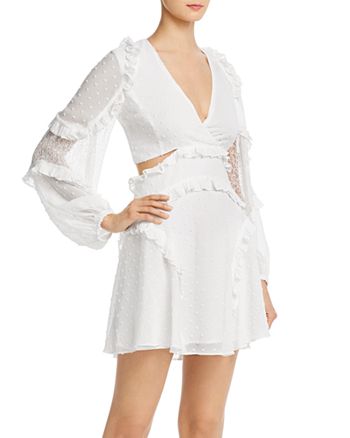 Bardot Ziggy Ruffled Cutout Mini Dress | Bloomingdale's