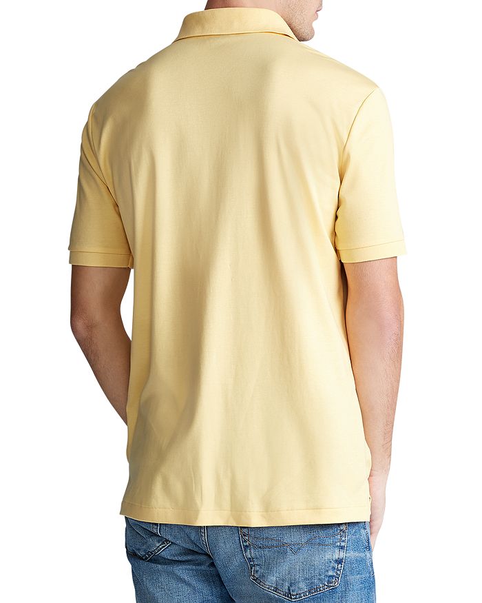 Shop Polo Ralph Lauren Classic Fit Soft Cotton Polo Shirt In Yellow