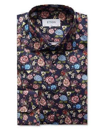 Eton Floral Print Slim Fit Dress Shirt | Bloomingdale's