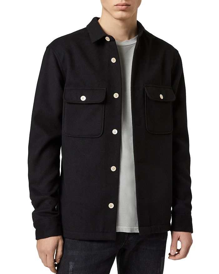 ALLSAINTS LAMOURE MOLESKIN RELAXED FIT BUTTON-DOWN SHIRT,MS083R