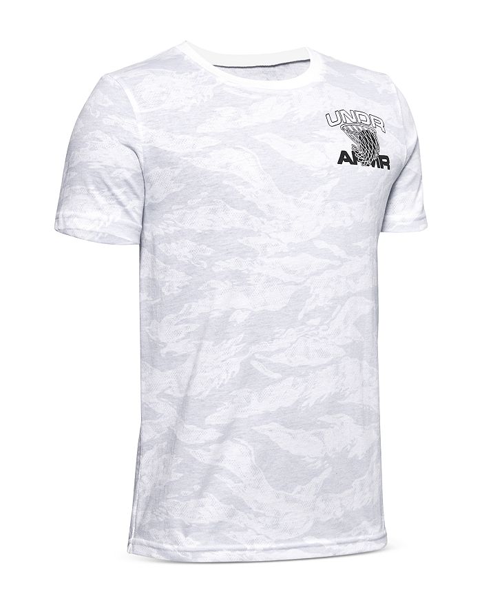 Under Armour Boys' Basketball Graphic Camo Print Tee Big Kidd