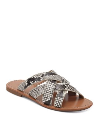 snake print sandals