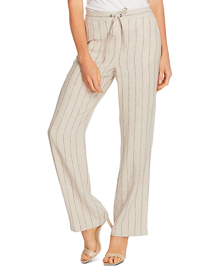 VINCE CAMUTO Natural Stripe Wide-Leg Pants | Bloomingdale's