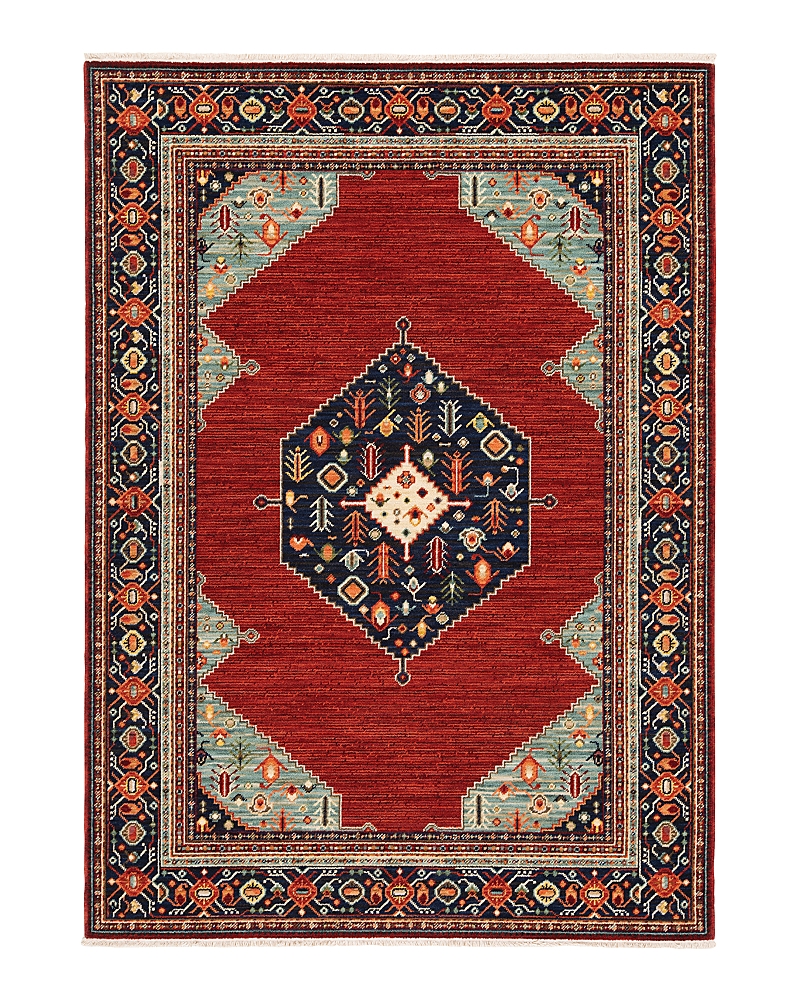 Oriental Weavers Lilihan 5503m Runner Area Rug, 2' X 6' In Red/blue