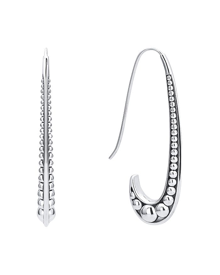 LAGOS - Sterling Silver Caviar Hook Drop Earrings