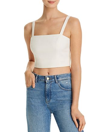FRENCH CONNECTION Straight Crop Top | Bloomingdale's
