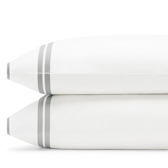 Matouk River King Pillowcase, Pair - 100% Exclusive In Silver