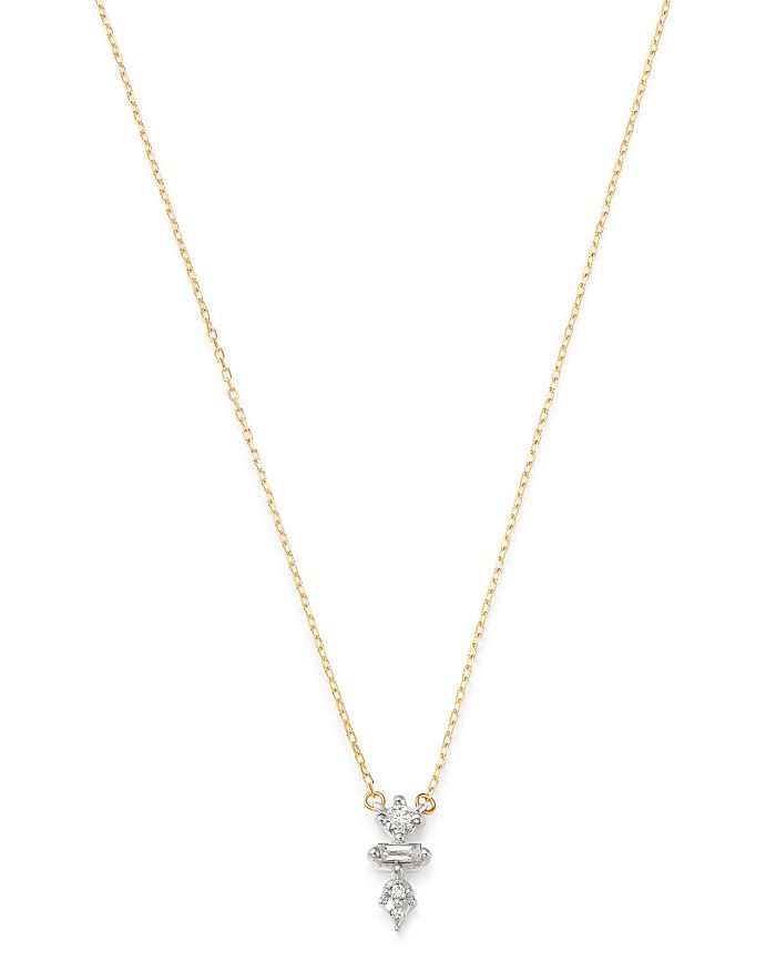 Adina Reyter 14k Gold & Diamond Jumble Pendant Necklace, 15l In White/gold