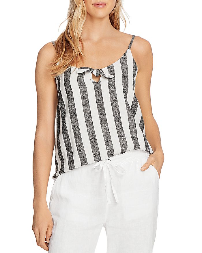 VINCE CAMUTO SLEEVELESS STRIPED TOP,9020041