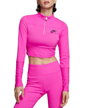 Nike half zip crop clearance