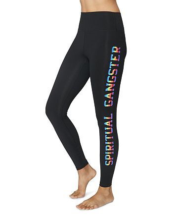 Spiritual Gangster - Essential Rainbow-Logo Leggings