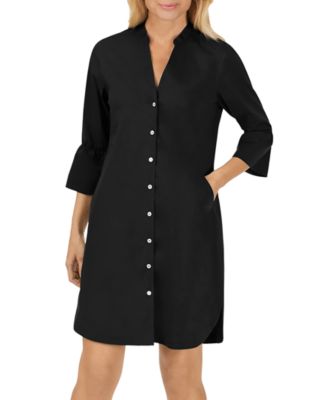 bell sleeve shirt dress