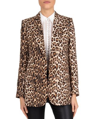 The Kooples - Peak-Lapel Leopard-Print Blazer