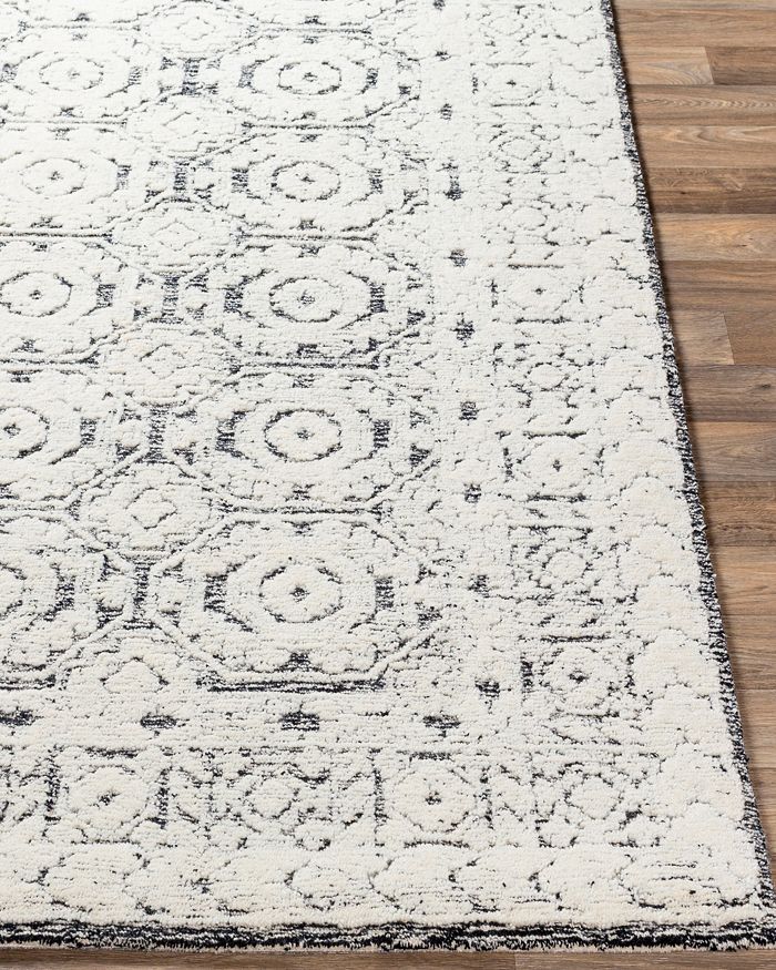 Shop Surya Louvre Lou-2303 Area Rug, 4' X 6' In Ivory/black