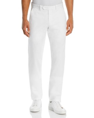 slim fit white chino pants