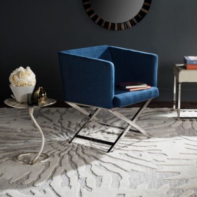 Celine Chrome Cross Leg Chair