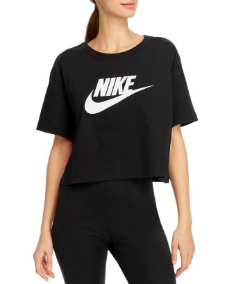 Nike Essential Cropped Logo Tee Bloomingdale's