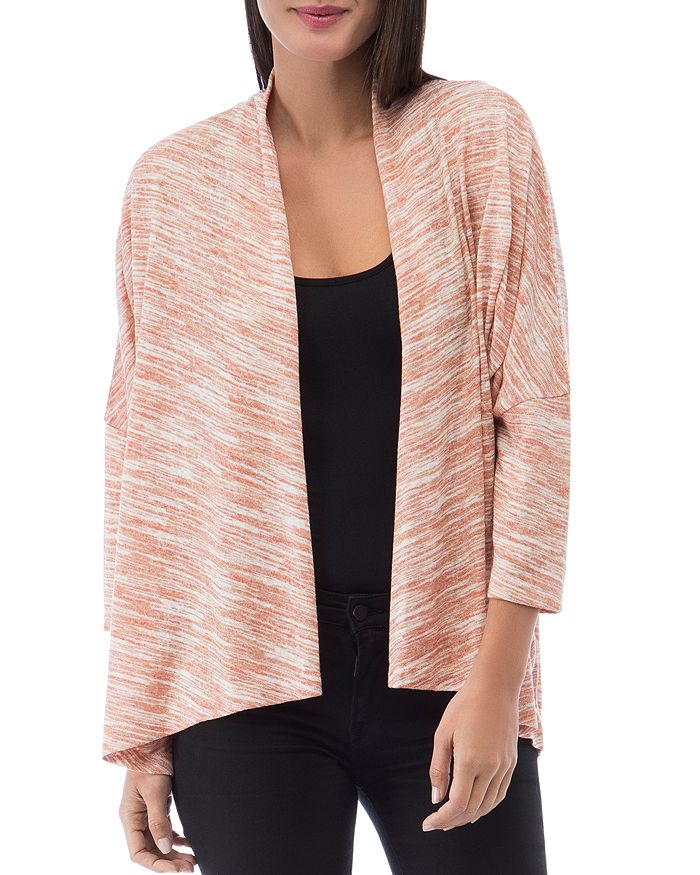 B Collection by Bobeau Luann Space Dyed Open Front Cardigan