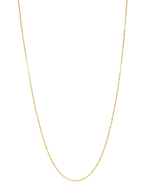 Bloomingdale's Flat Rolo Link Chain Necklace in 14k Yellow Gold - 100% Exclusive