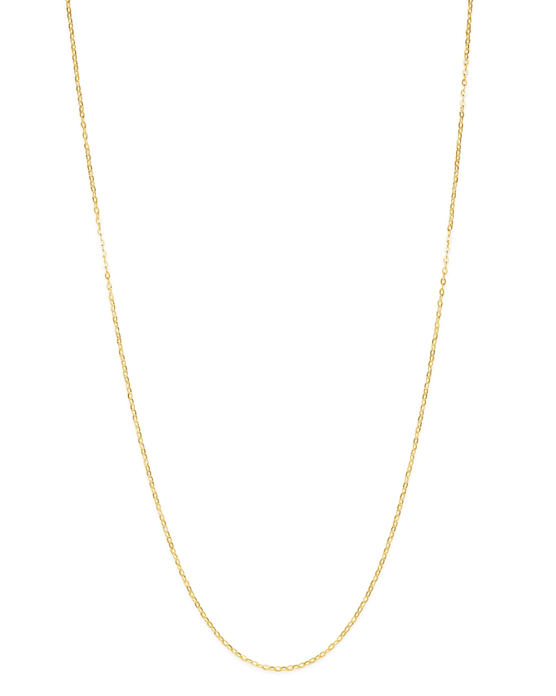 Bloomingdale's Flat Rolo Link Chain Necklace In 14k Yellow Gold, 18 - Exclusive