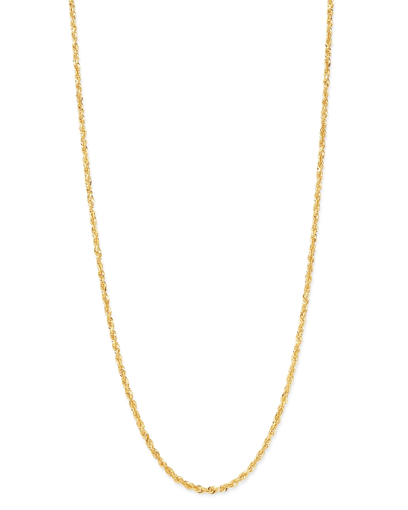 Bloomingdale's Solid Glitter Chain Necklace In 14k Yellow Gold - Exclusive In Gold