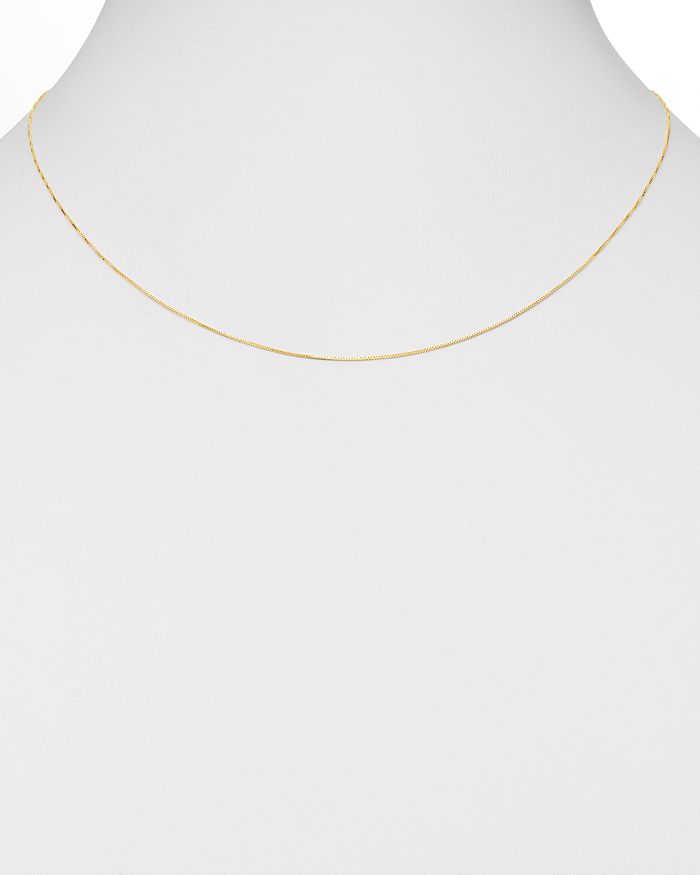 Shop Bloomingdale's Box Link Chain Necklace In 14k Yellow Gold - 100% Exclusive
