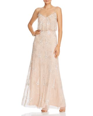 Adrianna Papell Beaded Popover Gown Bloomingdale s