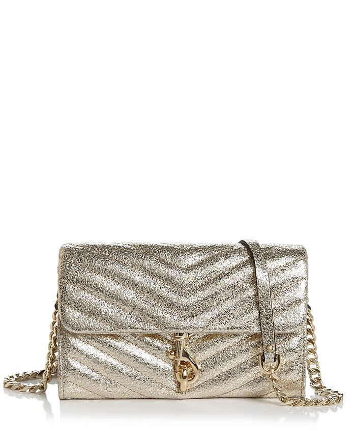 REBECCA MINKOFF EDIE MINI LEATHER CHAIN WALLET,SS20ICKW57