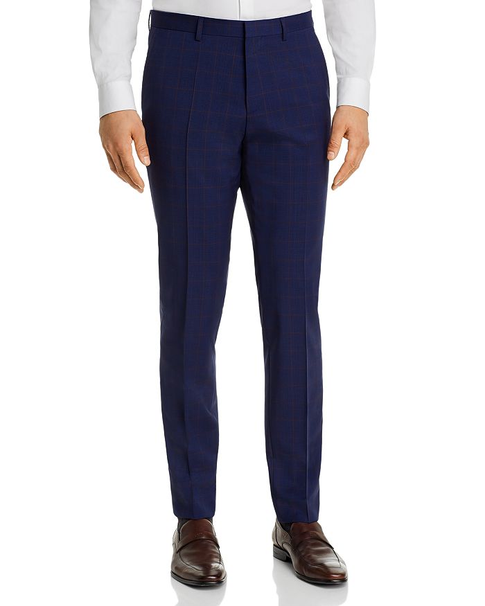 HUGO Hets Plaid Extra Slim Fit Suit Pants | Bloomingdale's