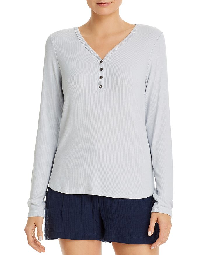 Three Dots High/Low Henley Top | Bloomingdale's