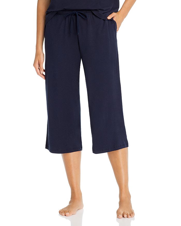 Natural Skin Roux Cropped Sleep Trousers In Ocean Drive