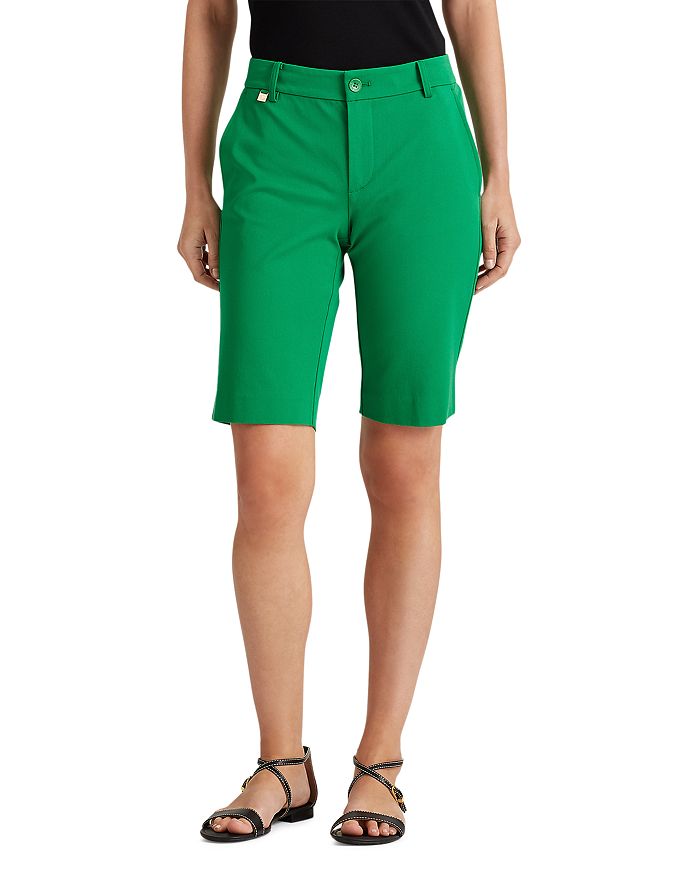 Ralph Lauren Lauren  Slim Fit Shorts In Hedge Green