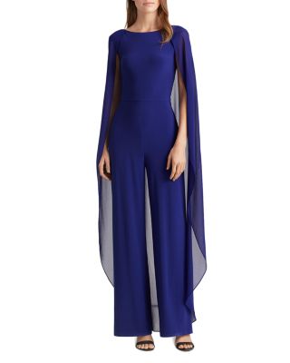 ralph lauren cape overlay dress