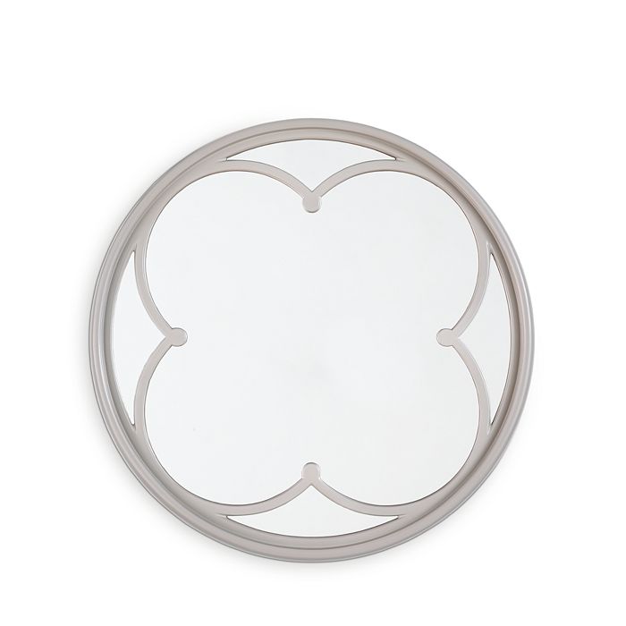 Regina Andrew Design Design Lula Quatrefoil Small Mirror In Grey