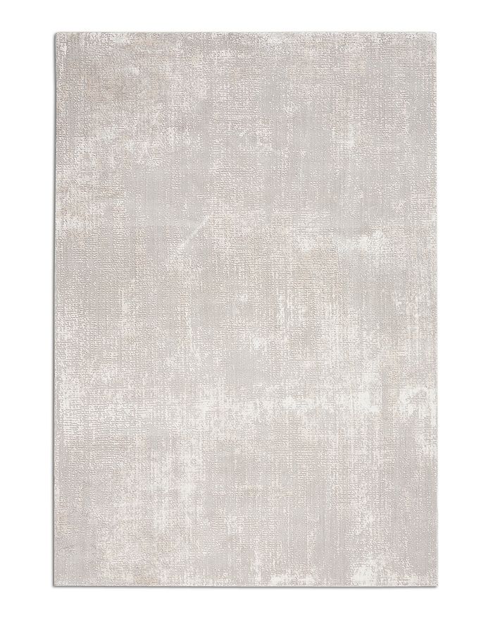 Nourison Silky Textures Sly01 Area Rug, 5'3 X 7'3 In Ivory/gray
