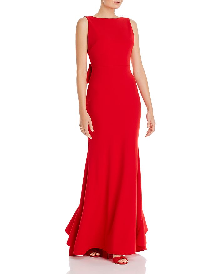 Aqua Low Back Evening Gown - 100% Exclusive In Red