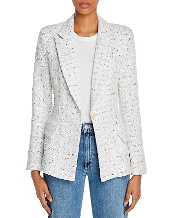Amanda Uprichard Aldridge Tweed Blazer | Bloomingdale's