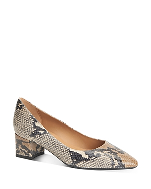 Aquatalia Women's Pasha Snakeskin-embossed Leather Pumps In Natural Snake Leather