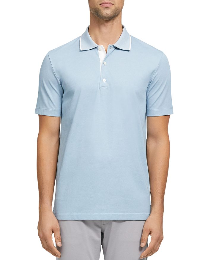Theory Standard Tipped Regular Fit Polo Shirt | Bloomingdale's