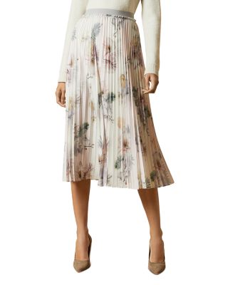 ted baker woodland pleated dress